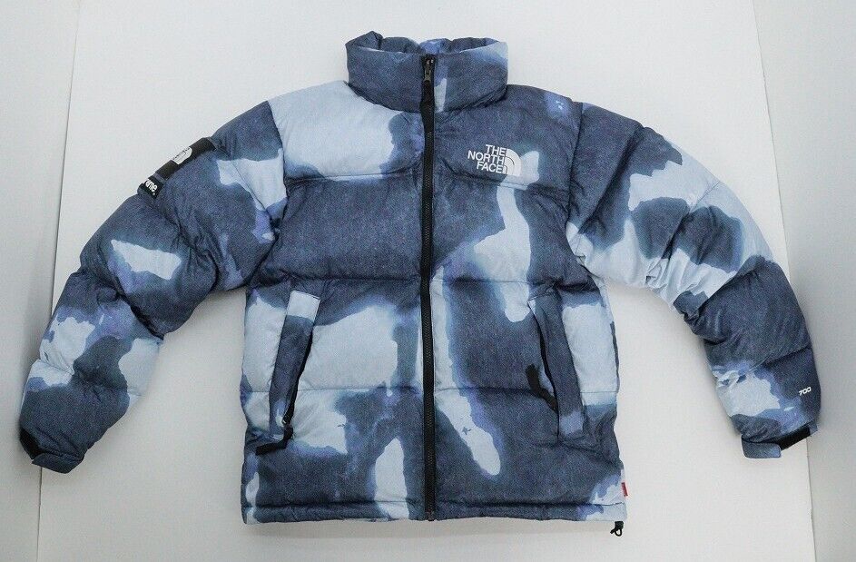 Supreme X THE NORTH FACE Bleached Denim Print Nuptse Jacket Supreme X THE NORTH FACE Bleached Denim Print Nuptse Jacket