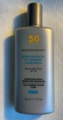 SkinCeuticals Sheer Physical UV Defense Sunscreen SPF50-50ml/1.7floz,new w/o box
