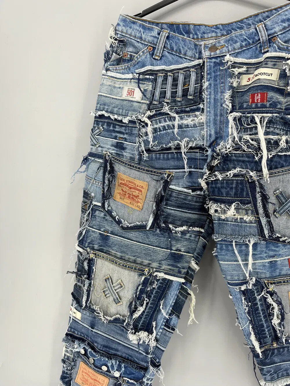 90s Levi’s 633 Patchwork Multipocket Denim Custom… - image 12