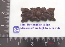 84M "Rectangular Badge" clock case / furniture DIY temporaILY OUT OF STOCK DEC 2