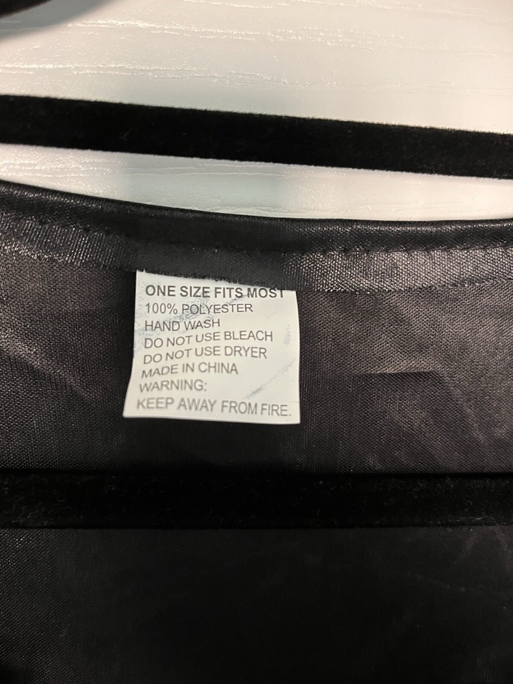 fancy dress costume faux leather black cat Halloween S Small 4 6 8 sexy