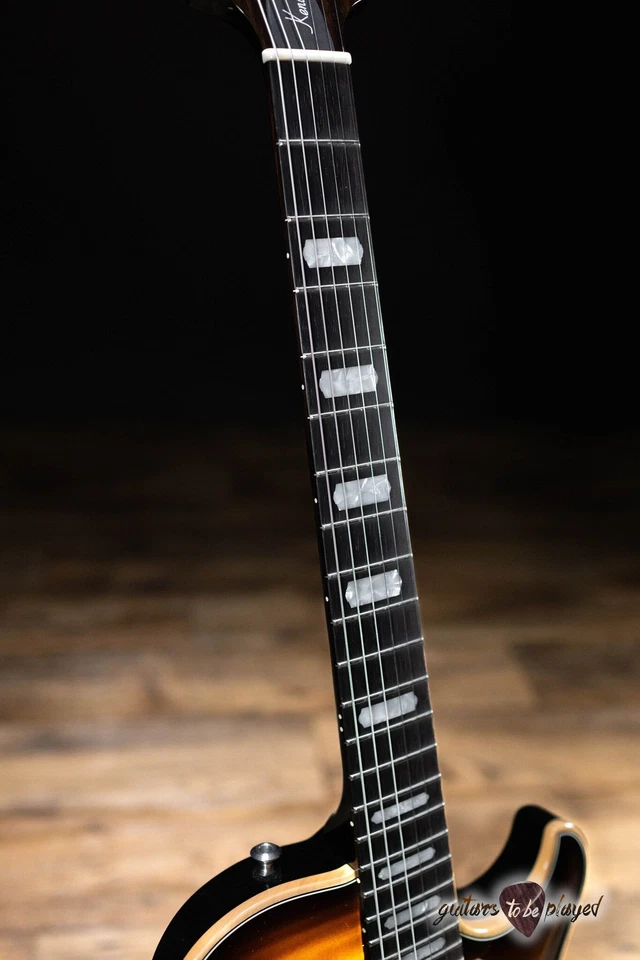 Knaggs Kenai T2 Flame Top Guitar w/ Brazilian Rosewood – Black Burst - Image 4 of 4