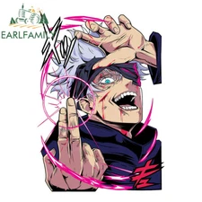 EARLFAMILY 5.1" Gojo Cool Anime Car Decals Vinyl Windows Laptop DIY Stickers
