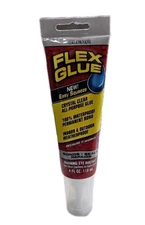FLEX SEAL FLEX GLUE Rubberized Waterproof Adhesive - Clear - Size: 4 oz