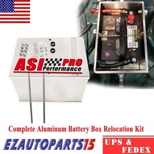 Complete Aluminum Battery Box Relocation Kit Universal Car Truck Race Racing Asi