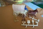 MARX LIGHT TAN COVERED WAGON WITH TOP