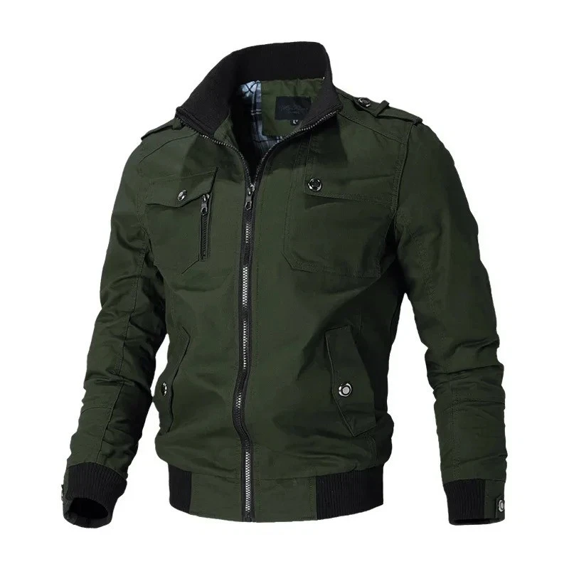 Men Cargo Military Jacket Warm Winter Zip Coat Combat Casual Bomber Outwear
Opens in a new window or