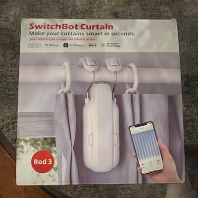 SwitchBot Curtain Rod 3 Smart Curtain Opener Bluetooth Alexa Google Siri IFTTT