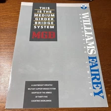 VTG MGB Medium Girder Bridge System Military Vehicle Brochure Williams Fairey