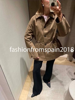 MASSIMO DUTTI NEW WOMAN Cotton blend fitted-waist trench coat