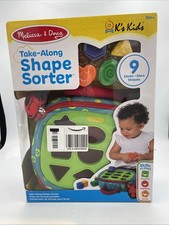 Melissa Doug Take Along Shape Sorter Learning Toy Activity Bag New