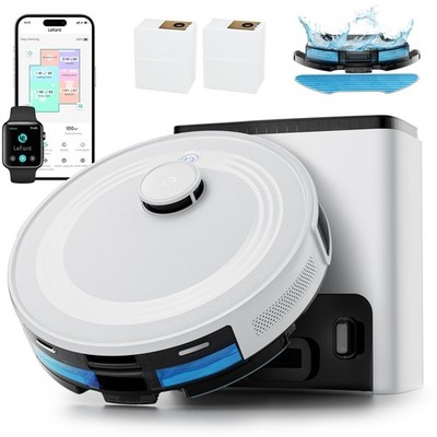 LiDAR Robot Vacuum and Mop,75-Day -Emptying,6000Pa Powerful Suction,Customize...
