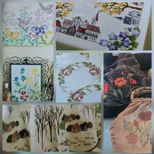 Floral Folk Art Naif Cottage Ondori Elegant Cross Stitch Embroidery Pattern