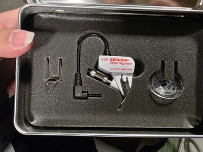 Bernina BSR Stitch Regulator Foot w/ Case Tin & Cable Untested Clean