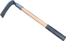 Forged Hoe, Adze Grubbing Solid Mattock Pick 17-Inches, Black 