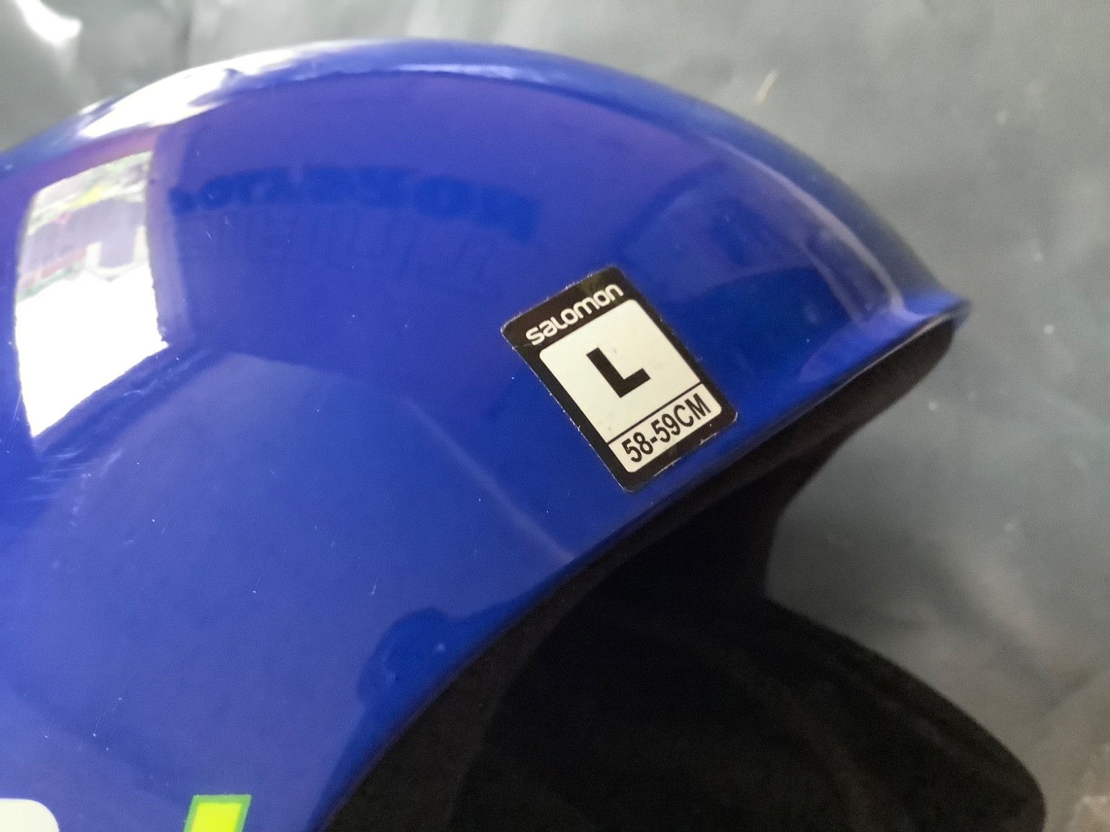 Casco da sci Salomon S Race FIS iniettato misura grande 58 59 cm nuovo