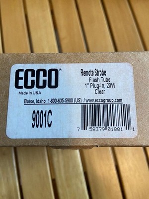 2 Ecco Warning Lights 9001C Hide-Away Strobe Light Hide-Away Clear 12 volt 20W