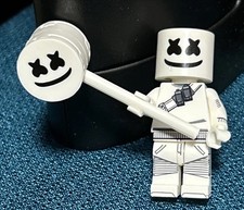 Minifigura Personalizada Marshmello Fortnite DJ Deejay Marshmallow