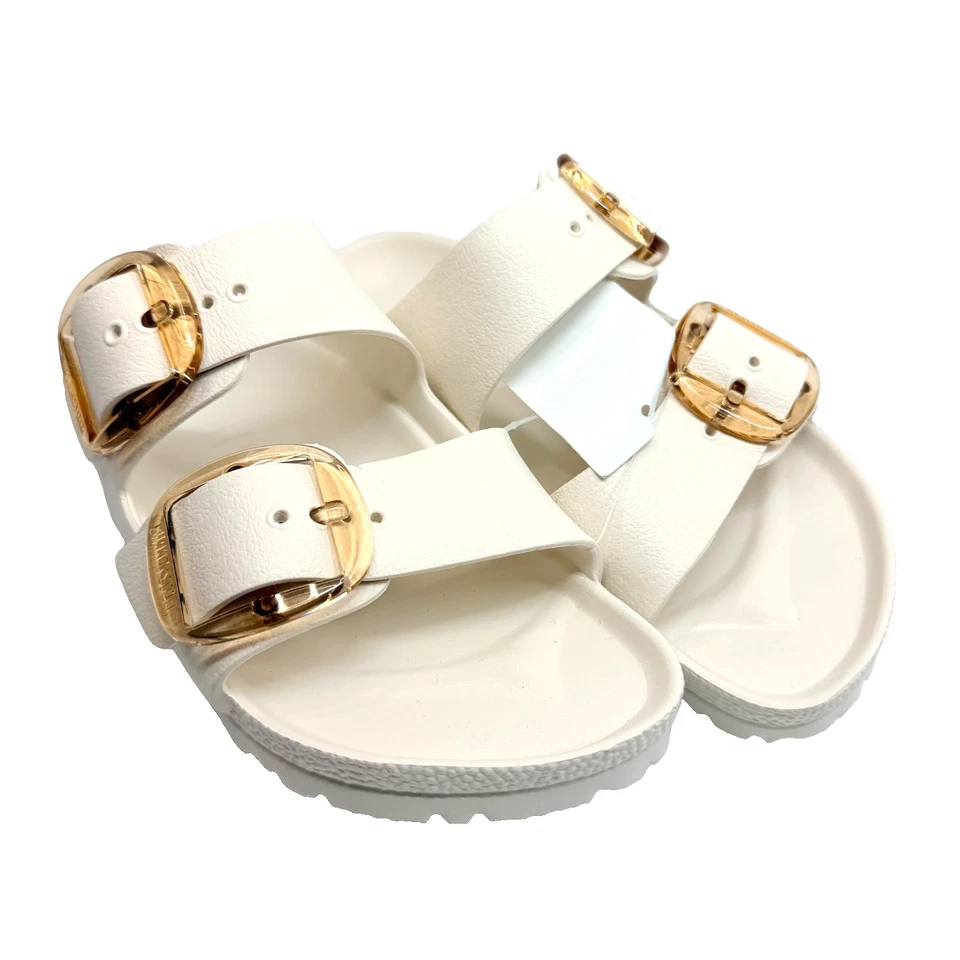 Birkenstock Arizona Big Buckle EVA Sandals Size 37 Women’s 6 White Waterproof - Image 3 of 4