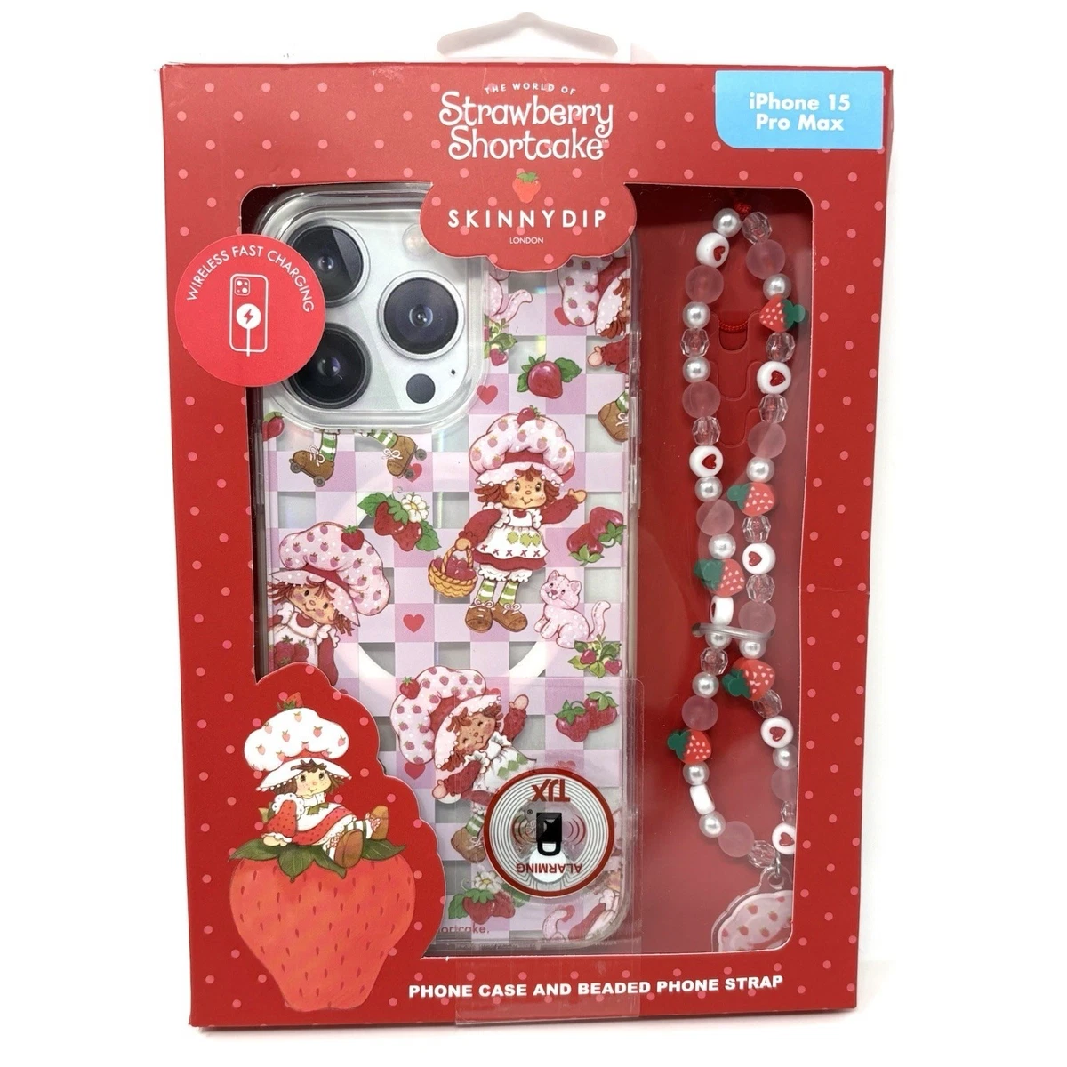 Skinnydip Custodia protettiva per iPhone 14 con ciliegie da discoteca per ragazze, design carino, sottile e leggera, antigraffio, compatibile con iPhone