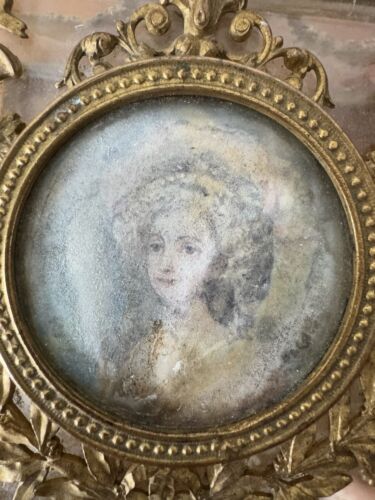 ANTICO-NAPOLEANO III-BRONZO DORATO-JEAN DERVAL-RITRATTO-CRISTALLO-COFANETTO-SCATOLA-FRANCIA - Foto 16 di 21