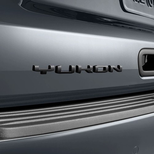 Factory OEM 2021-2024 GMC Yukon SLE SLT Denali Emblems Gloss Black GM 84941455 - Picture 2 of 2