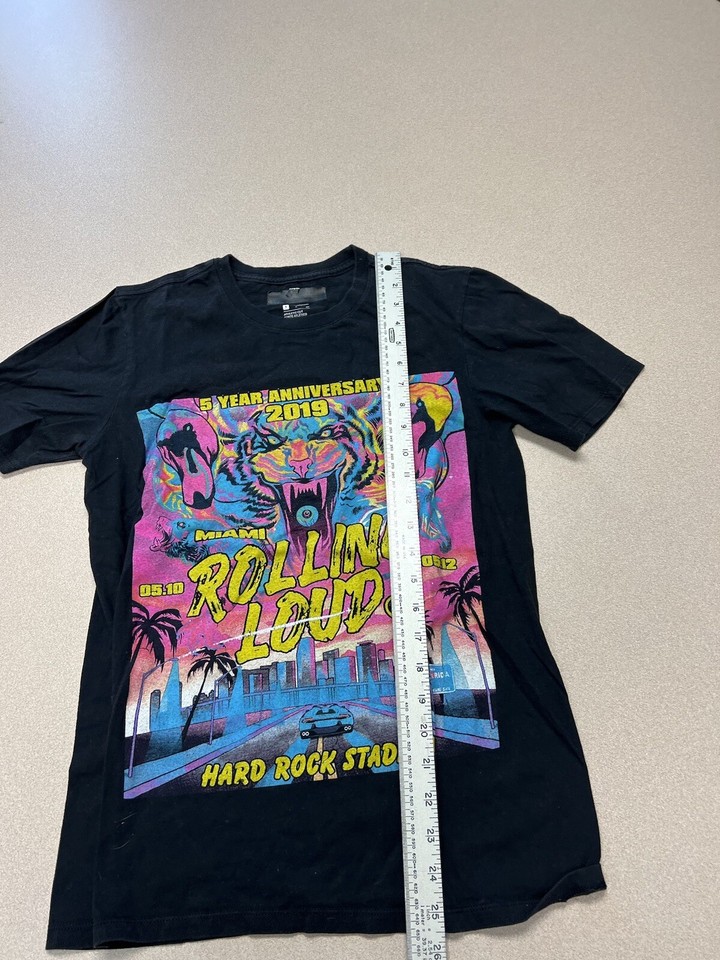 Rolling Loud 2021 New York Citi Field Tour Small T-Shirt, Rap Concert ...