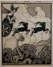Thor – Gustaaf van de Wall 1909 Dutch Art Nouveau Norse Mythology Graphic Design