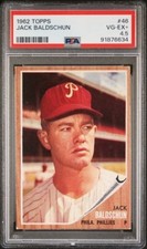 1962 TOPPS 46 JACK BALDSCHUN PSA 4.5