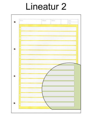 Brunnen Schulblock A4 Lineatur 2 Für Die 2. Klasse – Mit Kontrastlineatur, 50 Blatt Premium-Papier (hochweiß & Tintenfest)