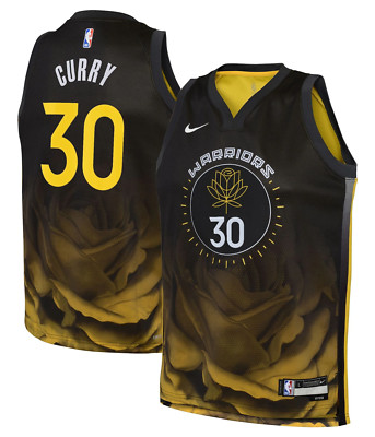 Golden State Warriors Trikot Kinder NBA Nike City 22 - Curry 30 - Neu