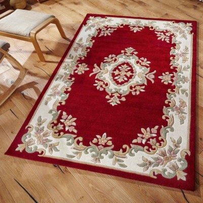  Aubusson Design Rugs High Quality Super Thick Hand tufted  100% Wool RUG  25%OF