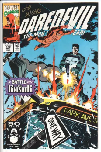 Daredevil #292 1991 Signed by Lee Weeks VF/NM