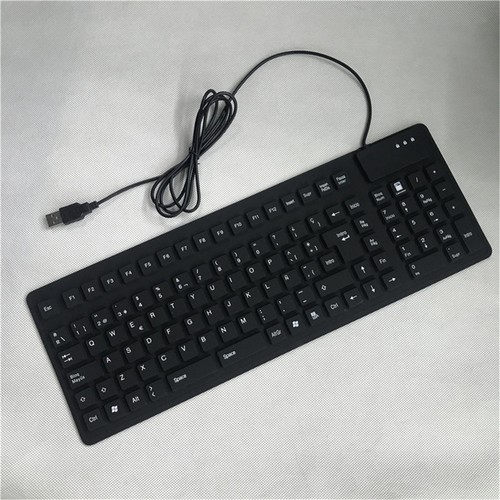 Foldable Silicone USB Spanish Keyboard Keyboards for PC Notebook Laptop - Picture 6 of 7