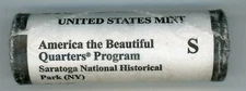 2015 S ATB  SARATOGA NAT. HISTORICAL QUARTERS US Mint ROLL Unopened