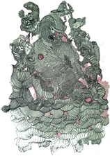 Surrealist, Impressionist, pastel drawing -Harrassed