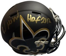 New Orleans Saints Willie Roaf Signed Amp Mini Helmet Beckett Certified
