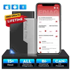 ALL System Car Diagnostic Tools 15 Resets Active Test OBD2 Code Reader Scanner