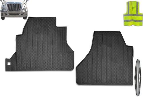 Rubber Floor Mats 2 Pc For International Prostar - Picture 2 of 8