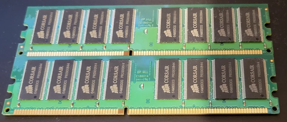 Corsair VS1GB400C3 2GB 2 x 1GB PC3200U DDR 400 Free Shipping - Image 2 of 2