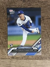 2024 Topps Now Yoshinobu Yamamoto #24 - RC - "5K's In 5 Scoreless INN in Debut"