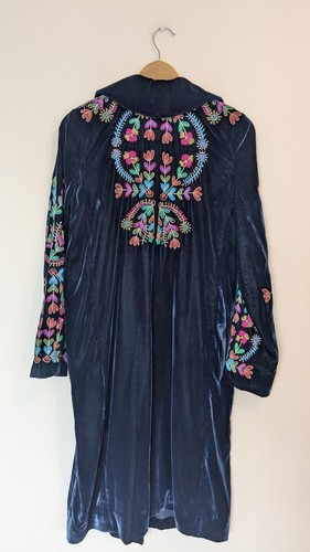 Boden Altheda Floral Embroidered Coat Navy Blue UK10 BNWT RRP£250 - Picture 2 of 13