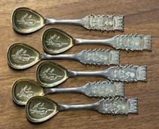 SAMI LAPP LAPLAND 6 cuillères BOLIDEN SILVER par FRITZ OLSSON cuillères de mariage suédoises