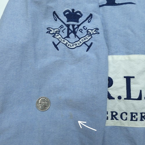 Polo Ralph Lauren Mens Medium Mercer Bleecker 2009 Long Sleeve Embroidered Shirt - Picture 8 of 8