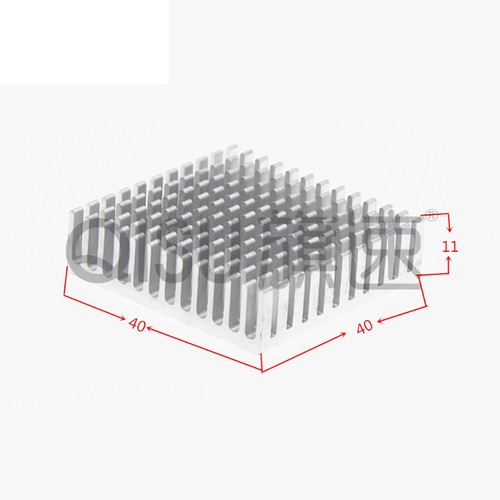 Aluminum Self Adhesive Thermal Heat Sink Various sizes CPU chips electronics - Picture 17 of 26