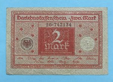 Karta kredytowa 2 marki 1920 Niemcy P# 59