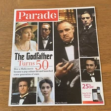 Parade Magazine 2022 The GODFATHER Pacino Brando Celeb Movie Newspaper Insert