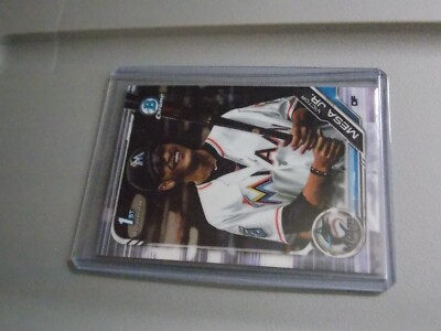 #ad 2019 BOWMAN CHROME 1ST RC VICTOR MESA JR. MIAMI MARLINS ROOKIE AAA $3.95