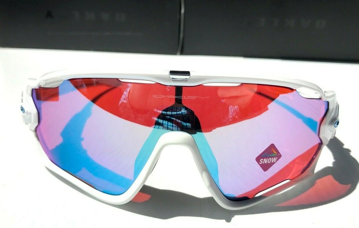 NEW Oakley JAWBREAKER White Shield PRIZM Snow Sapphire NEW Oakley JAWBREAKER White Shield PRIZM Snow Sapphire
