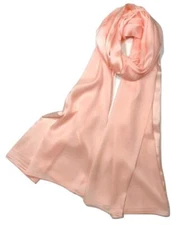 Shanlin Silk Feel Long Satin Patterned & Solid Color Scarves for Women in Gif...